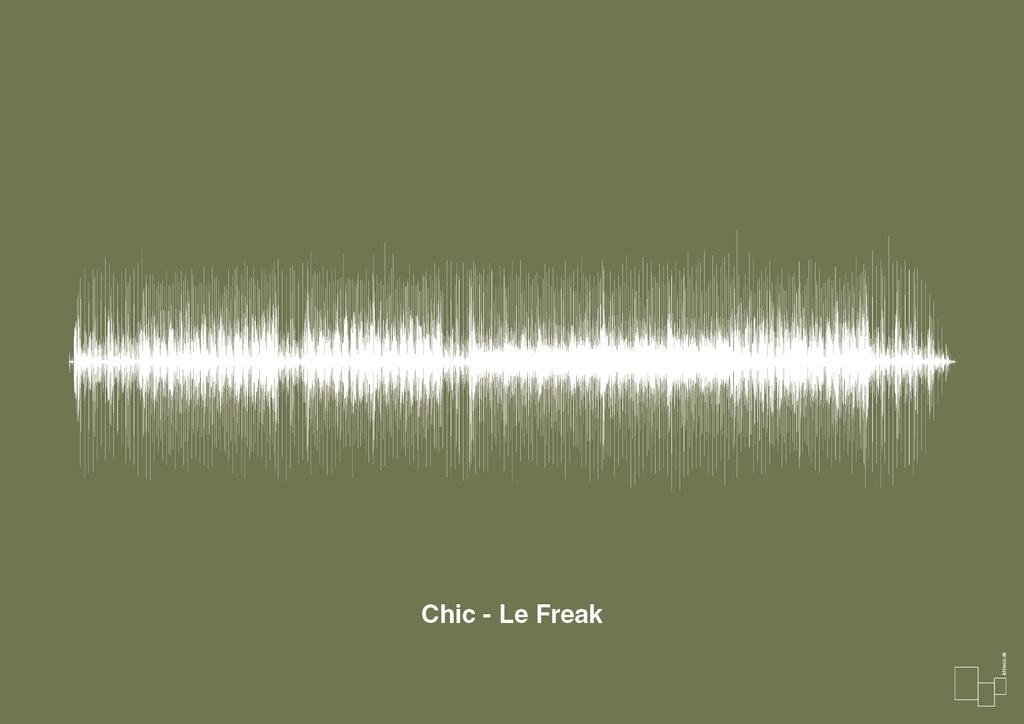 plakat: chic - le freak - secret meadow-Soundwave-A1two3