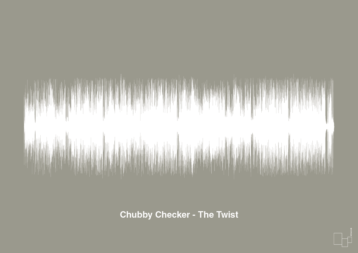plakat: chubby checker - the twist - battleship gray-Soundwave-A1two3