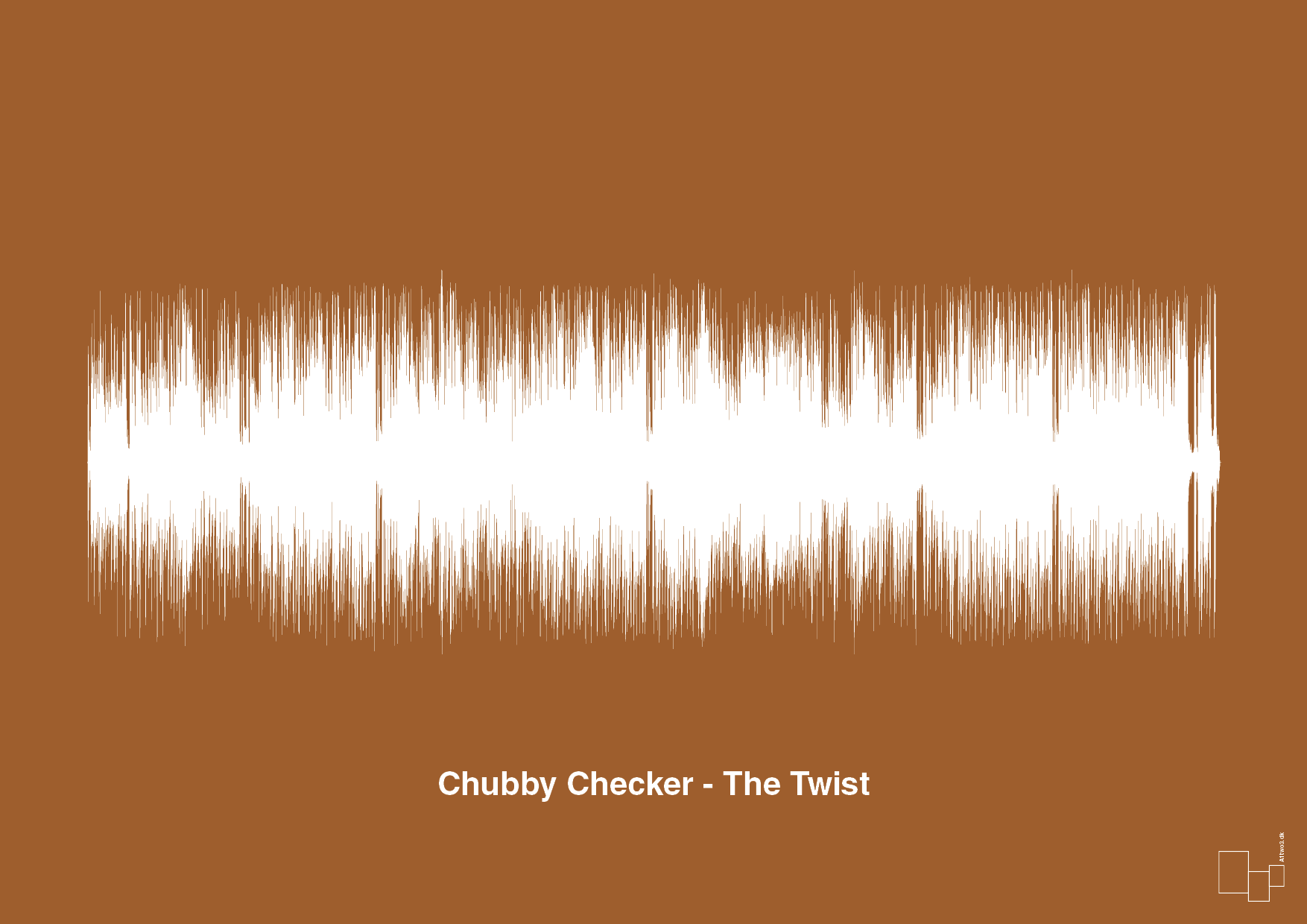 plakat: chubby checker - the twist - cognac-Soundwave-A1two3