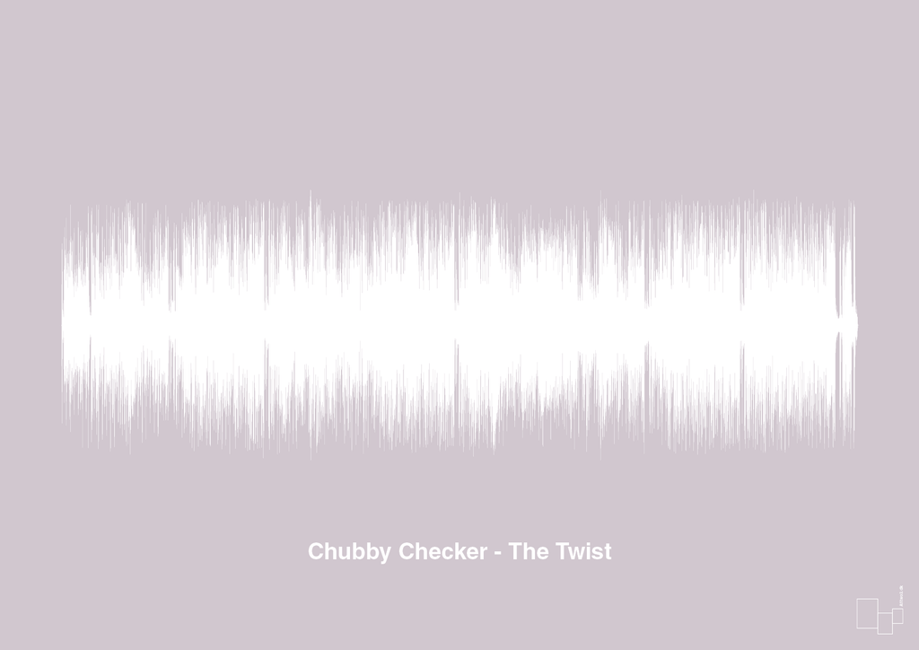 plakat: chubby checker - the twist - dusty lilac-Soundwave-A1two3