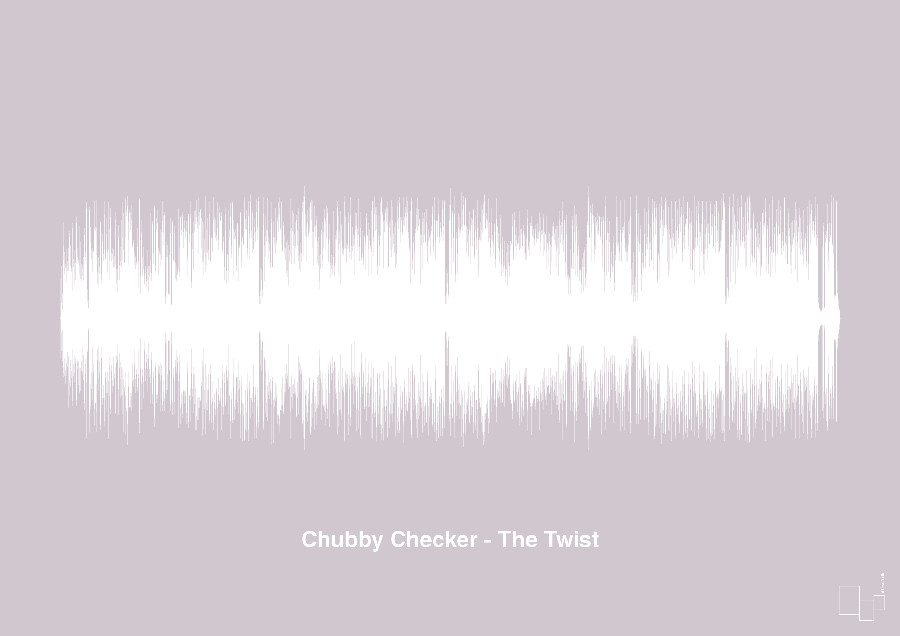 plakat: chubby checker - the twist - dusty lilac-Soundwave-A1two3