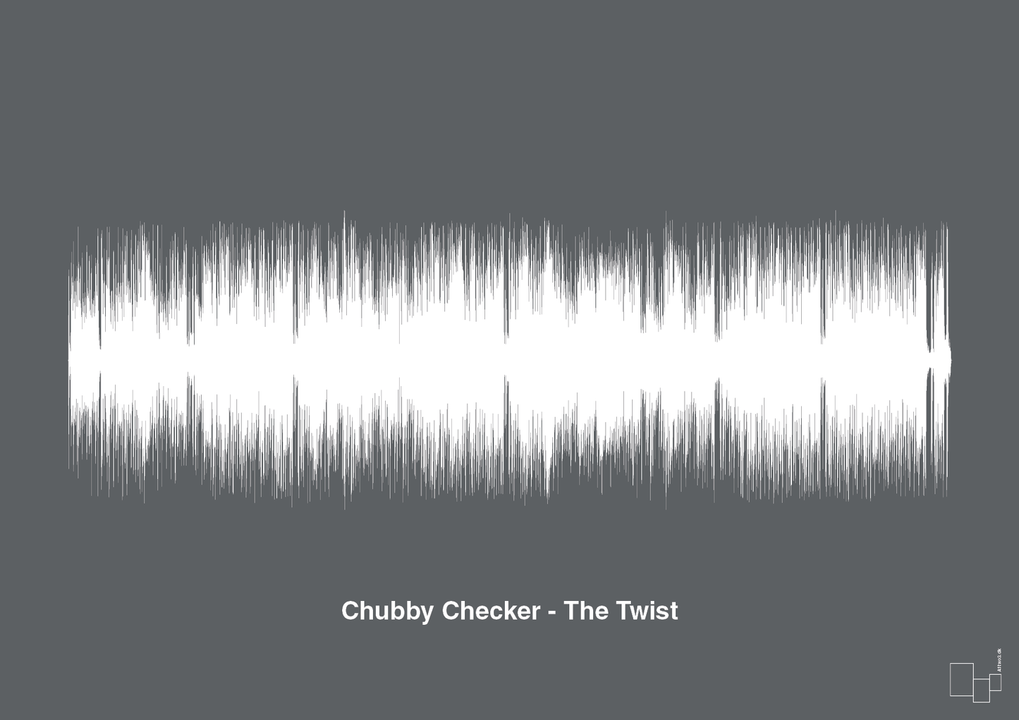 plakat: chubby checker - the twist - graphic charcoal-Soundwave-A1two3