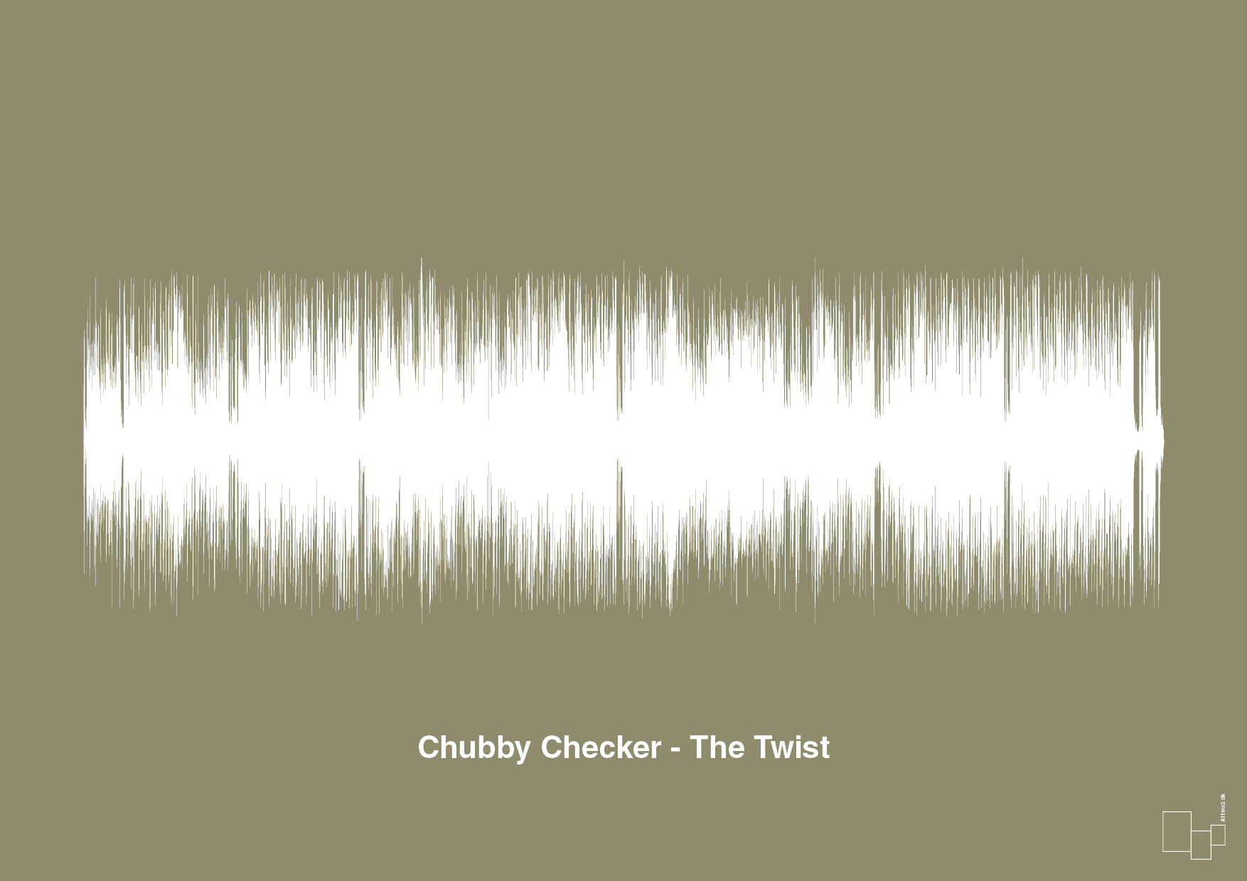 plakat: chubby checker - the twist - misty forrest-Soundwave-A1two3