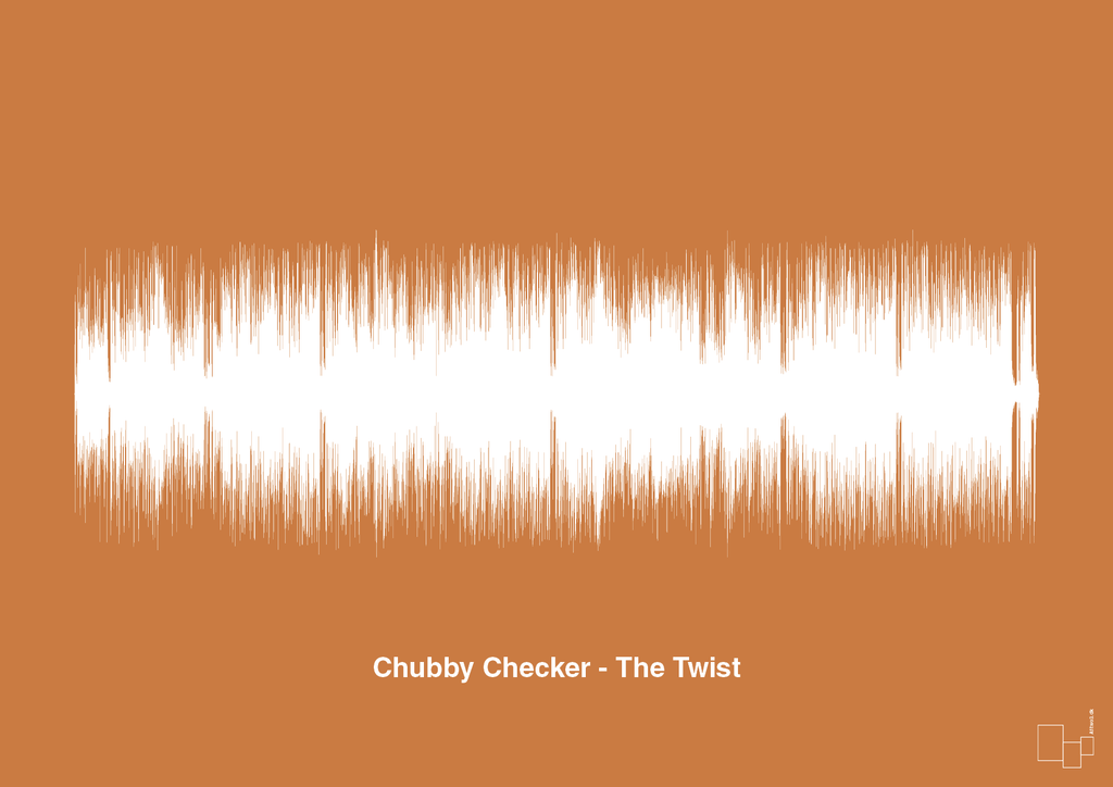 plakat: chubby checker - the twist - rumba orange-Soundwave-A1two3