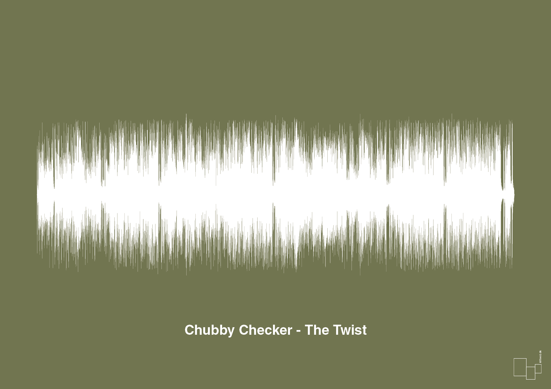 plakat: chubby checker - the twist - secret meadow-Soundwave-A1two3