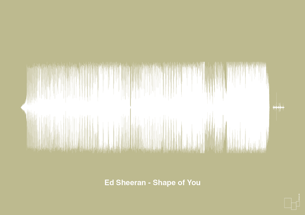 plakat: ed sheeran - shape of you - back to nature-Soundwave-A1two3