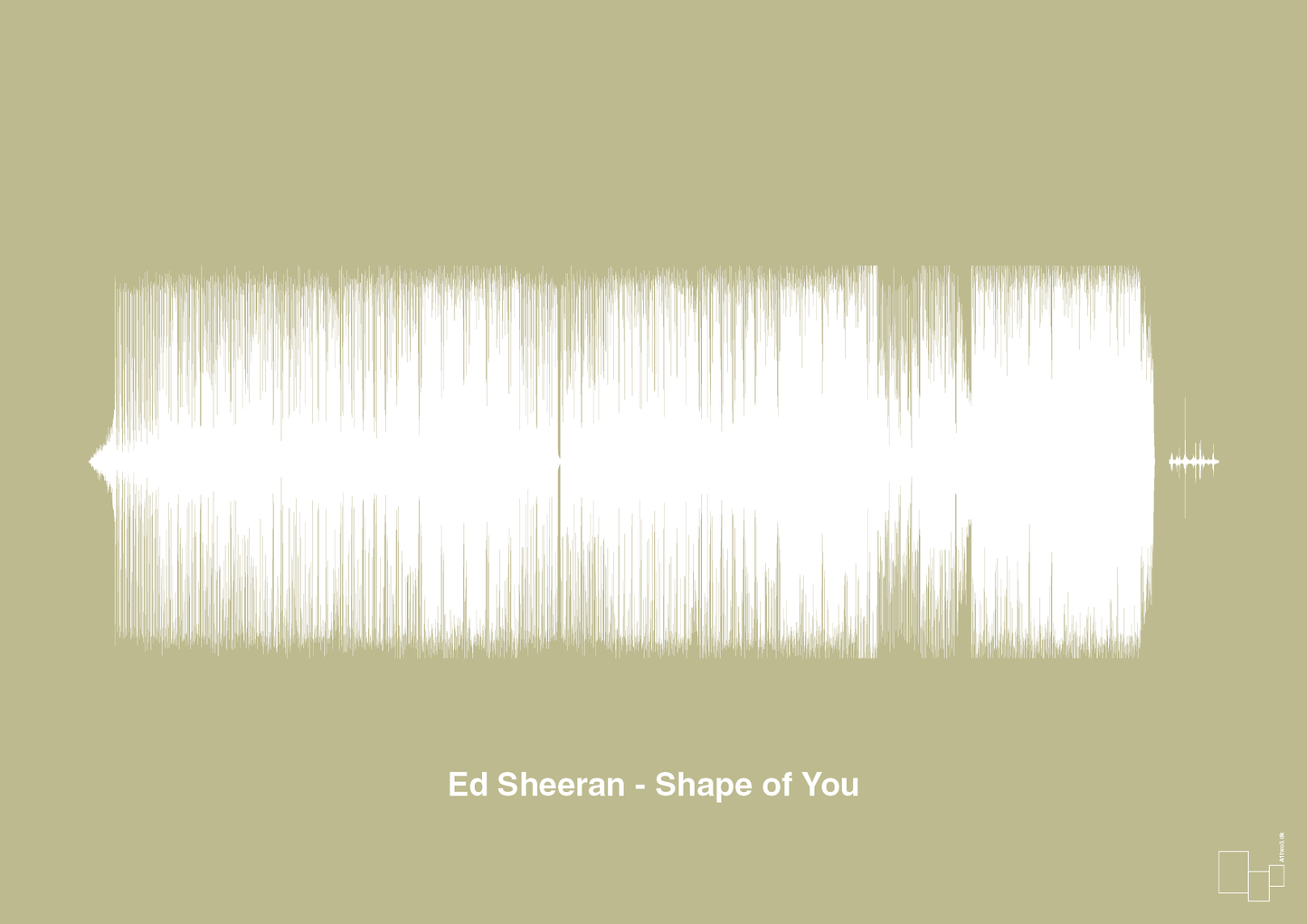plakat: ed sheeran - shape of you - back to nature-Soundwave-A1two3