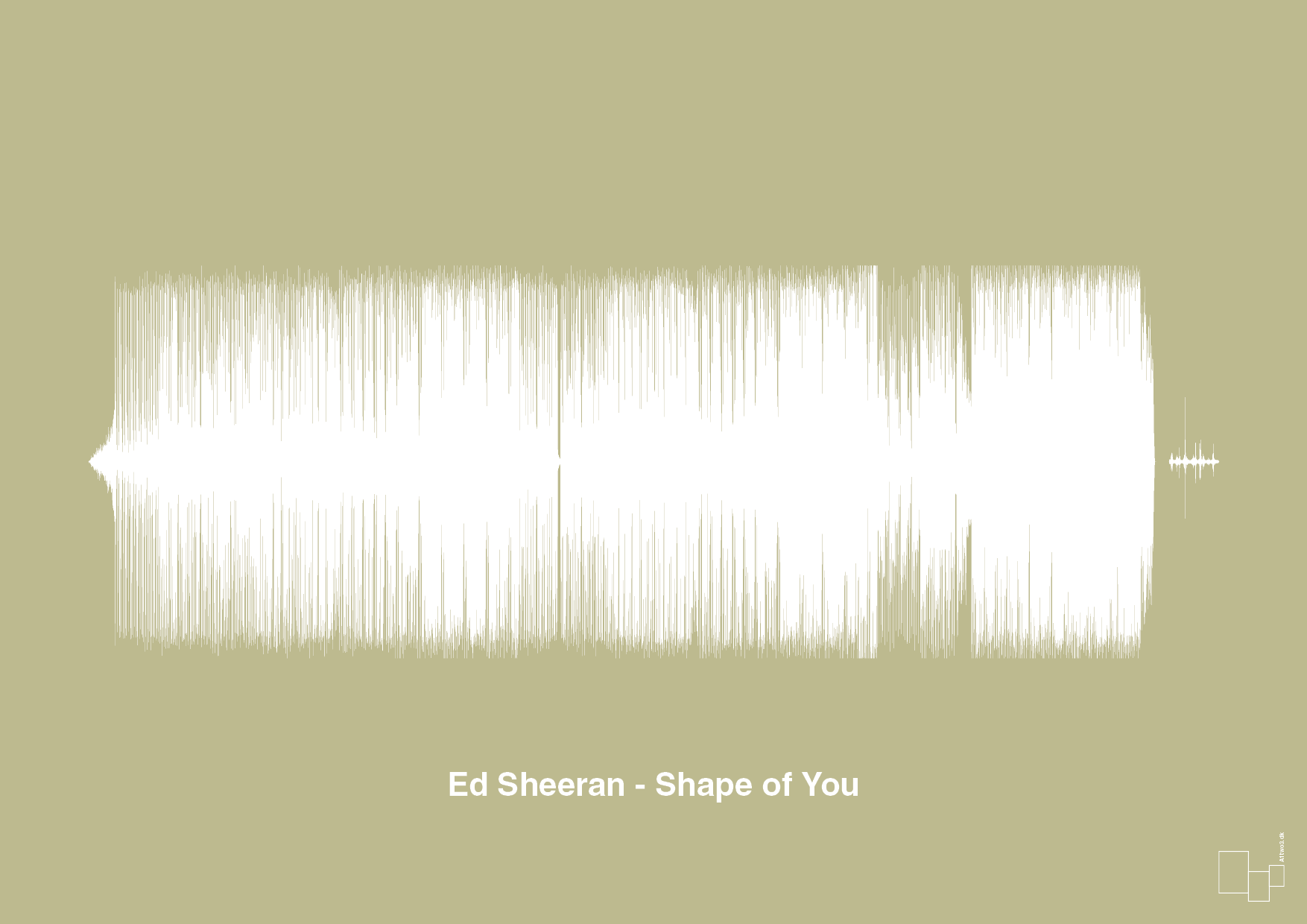plakat: ed sheeran - shape of you - back to nature-Soundwave-A1two3