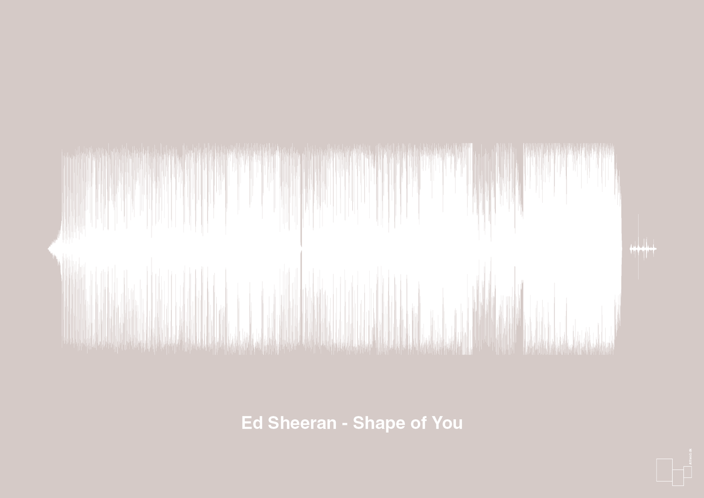 plakat: ed sheeran - shape of you - broken beige-Soundwave-A1two3