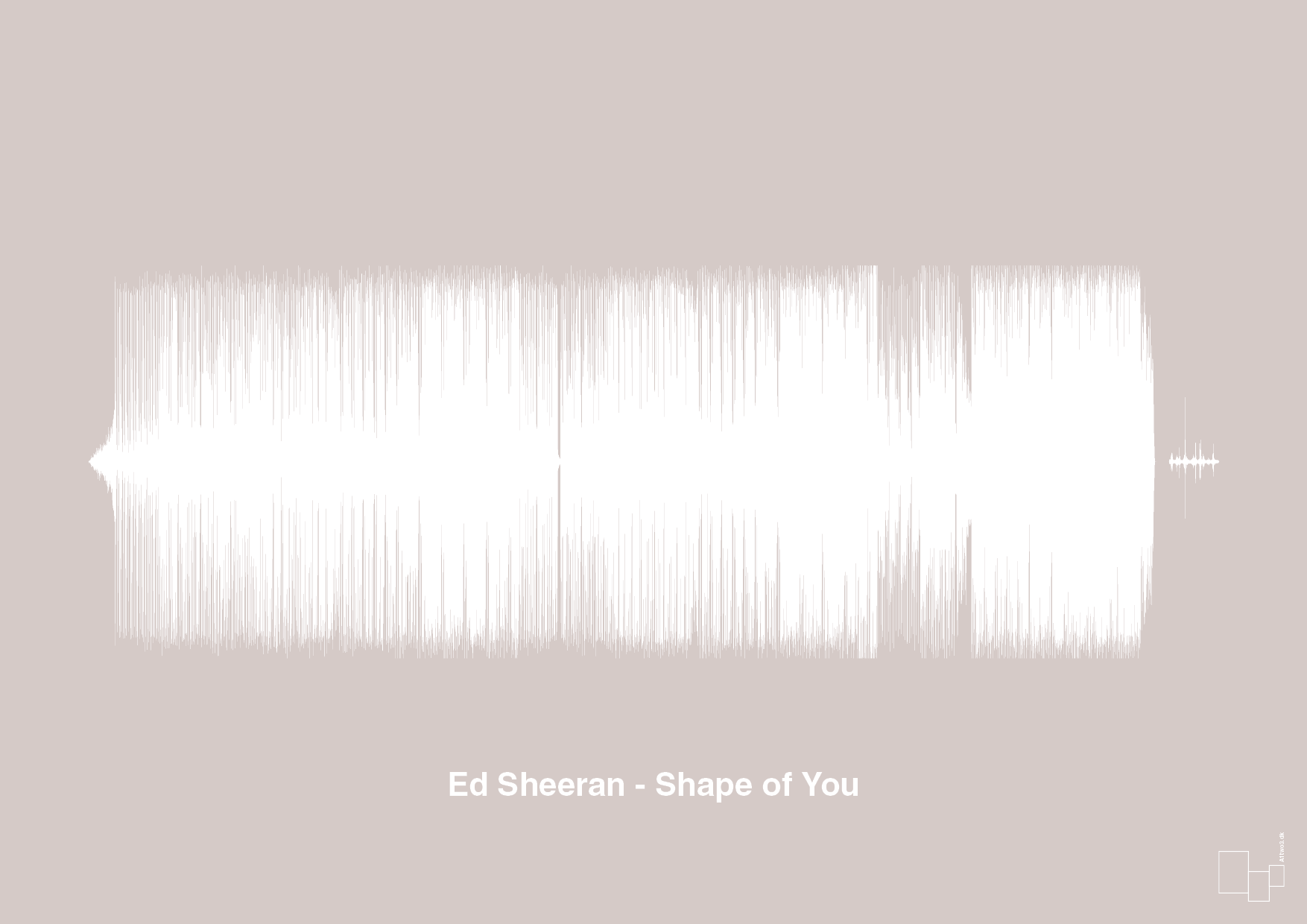 plakat: ed sheeran - shape of you - broken beige-Soundwave-A1two3