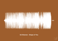 plakat: ed sheeran - shape of you - cognac-Soundwave-A1two3