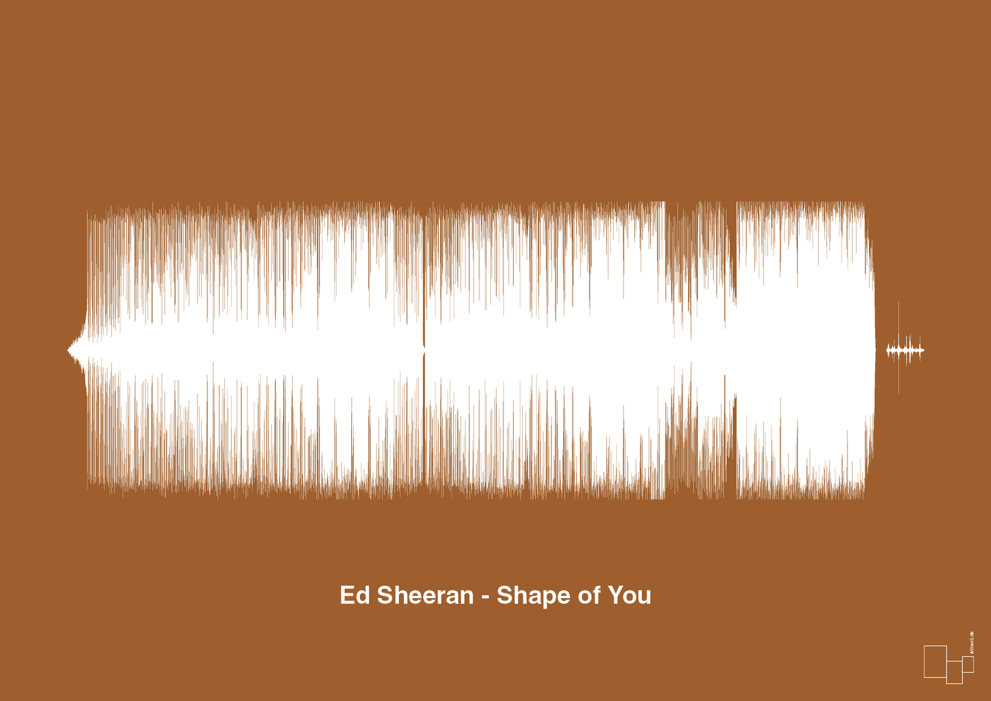 plakat: ed sheeran - shape of you - cognac-Soundwave-A1two3
