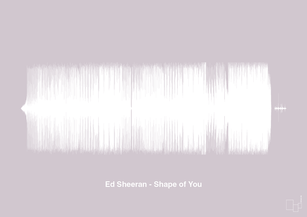 plakat: ed sheeran - shape of you - dusty lilac-Soundwave-A1two3