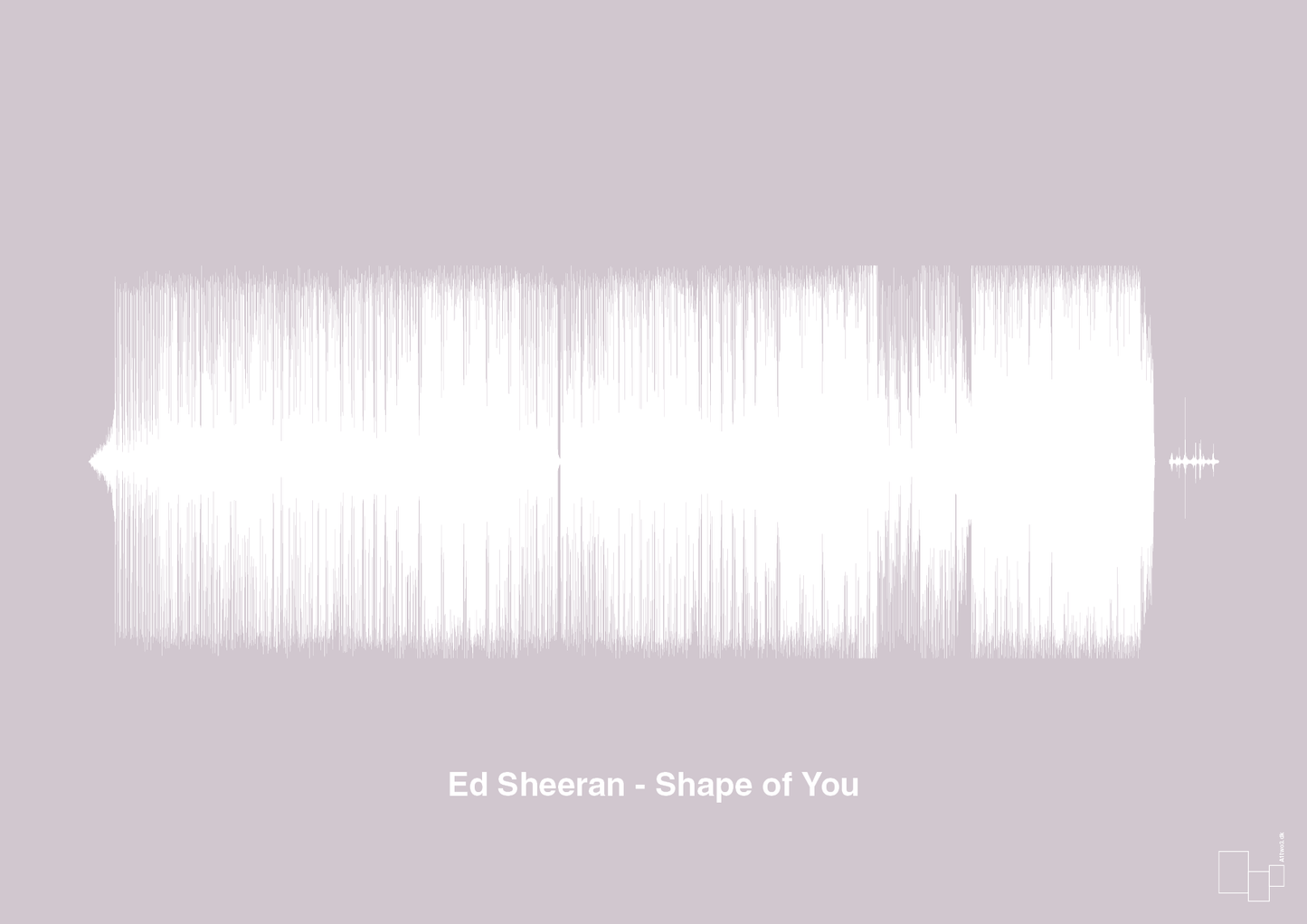 plakat: ed sheeran - shape of you - dusty lilac-Soundwave-A1two3