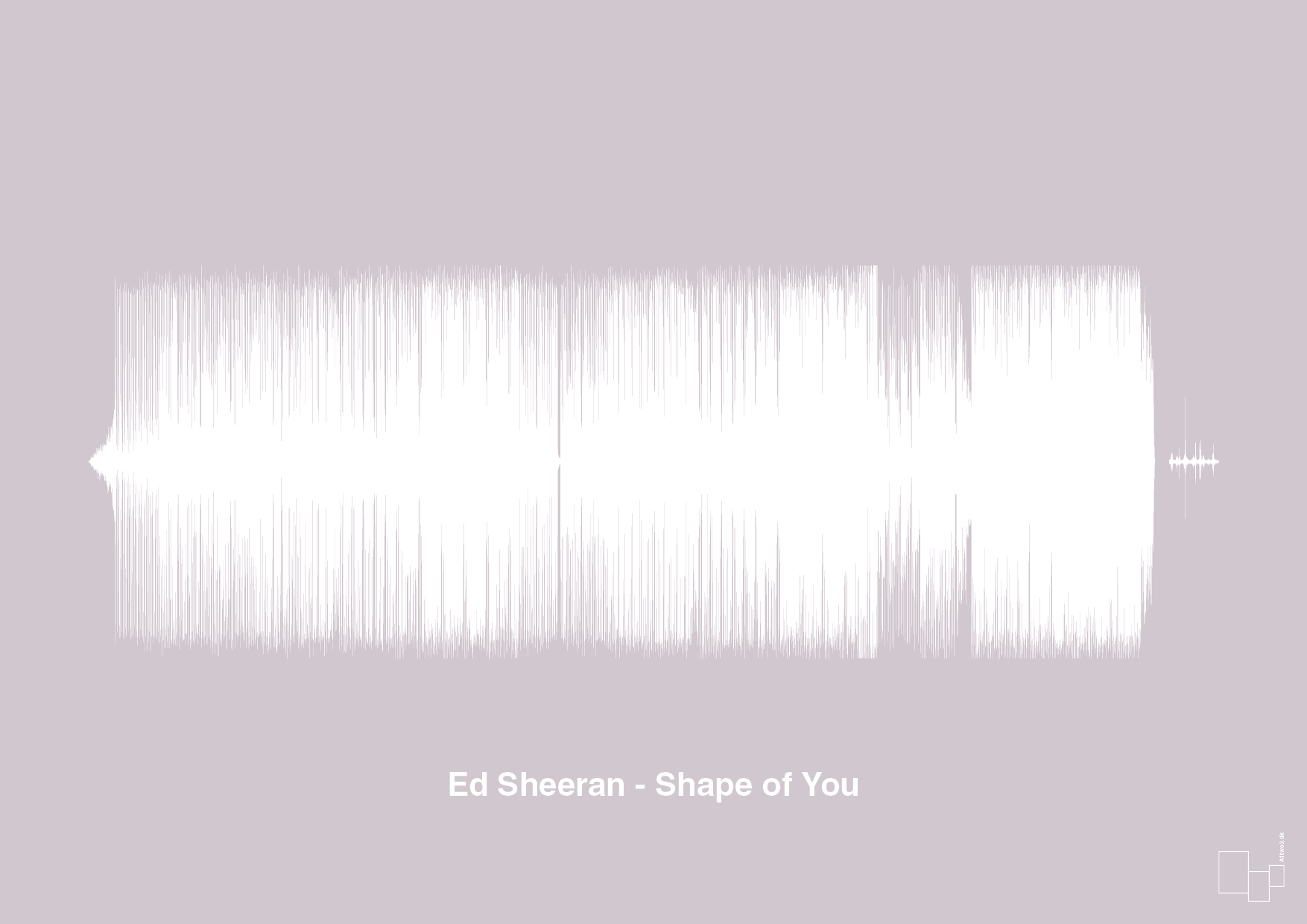 plakat: ed sheeran - shape of you - dusty lilac-Soundwave-A1two3