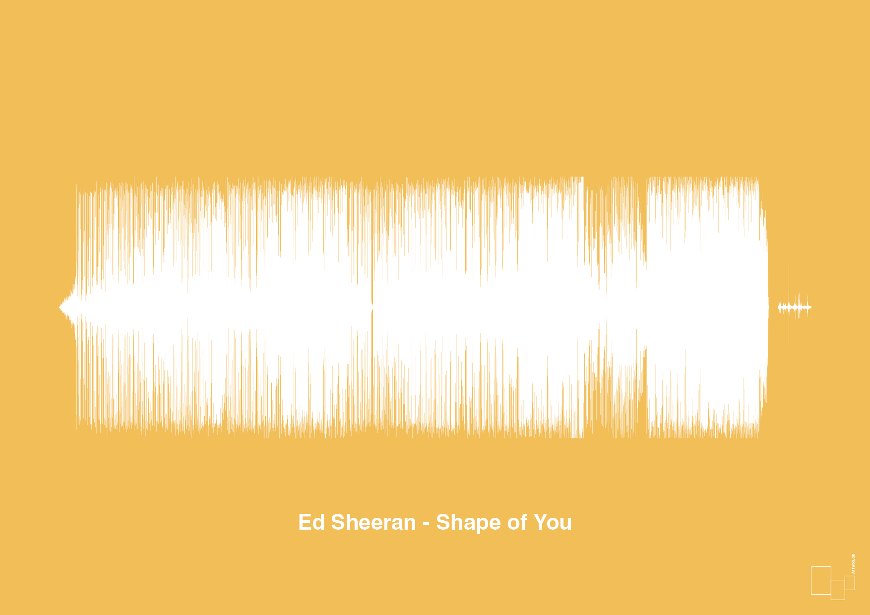 plakat: ed sheeran - shape of you - honeycomb-Soundwave-A1two3