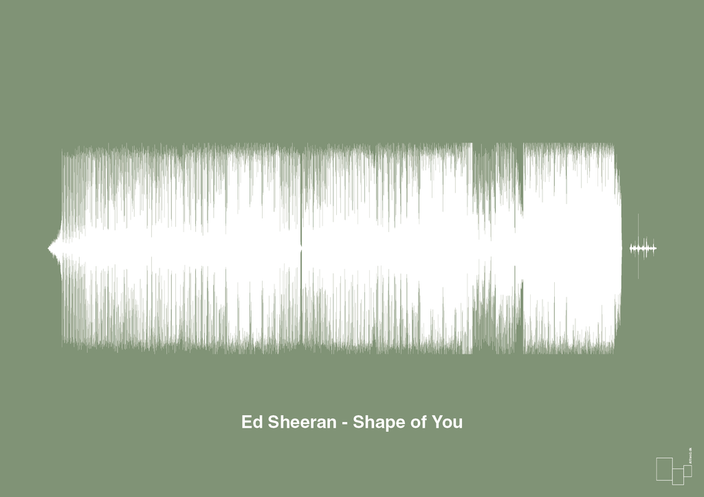 plakat: ed sheeran - shape of you - jade-Soundwave-A1two3