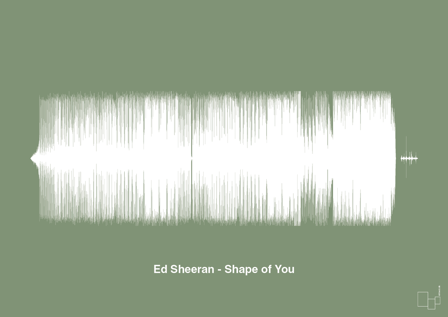 plakat: ed sheeran - shape of you - jade-Soundwave-A1two3