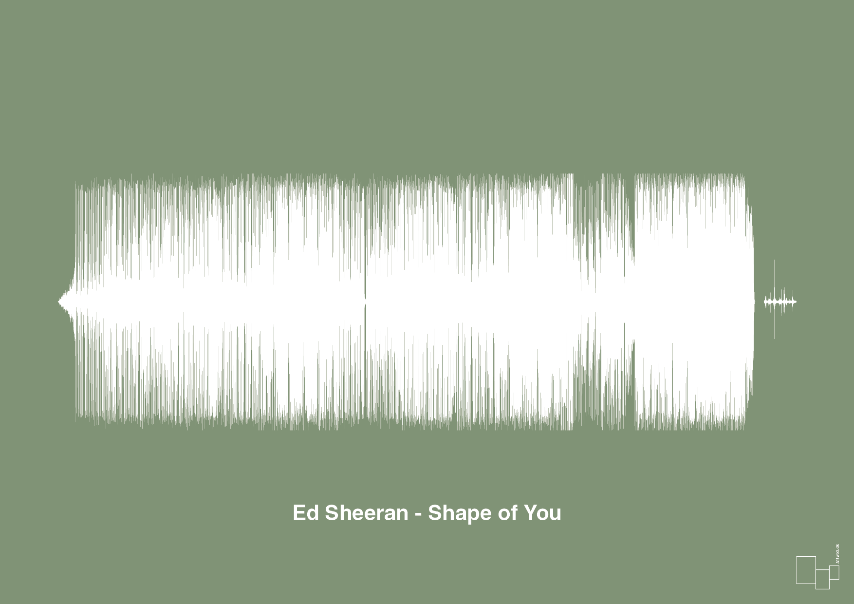 plakat: ed sheeran - shape of you - jade-Soundwave-A1two3