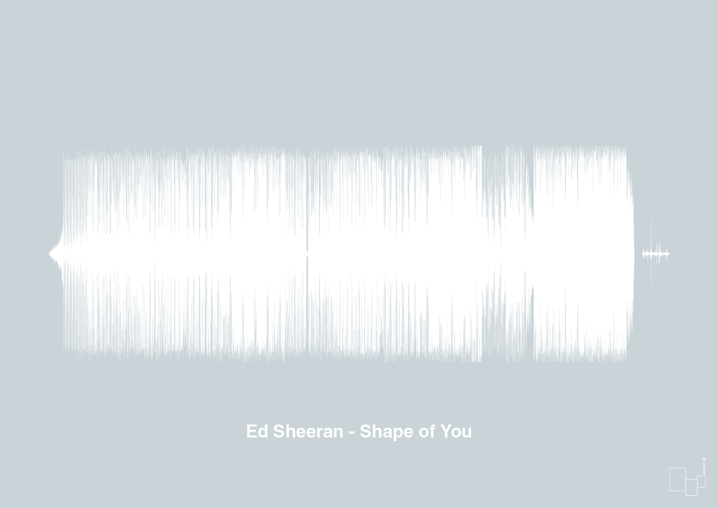 plakat: ed sheeran - shape of you - light drizzle-Soundwave-A1two3