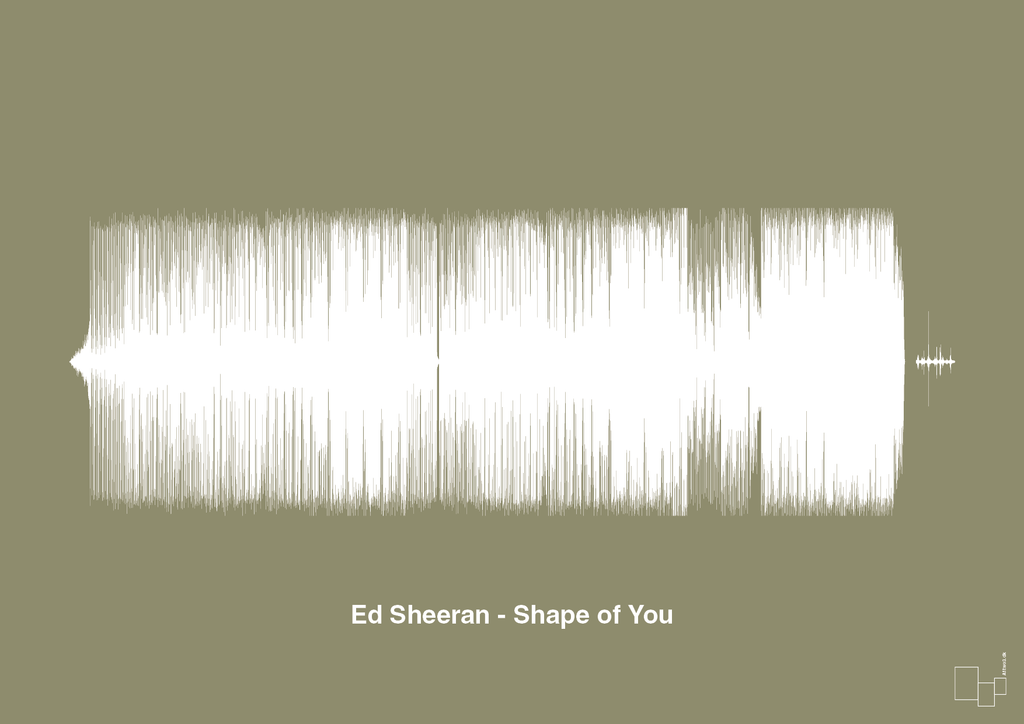 plakat: ed sheeran - shape of you - misty forrest-Soundwave-A1two3