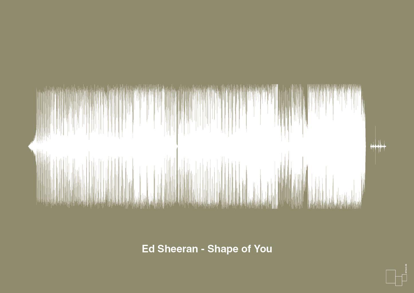 plakat: ed sheeran - shape of you - misty forrest-Soundwave-A1two3