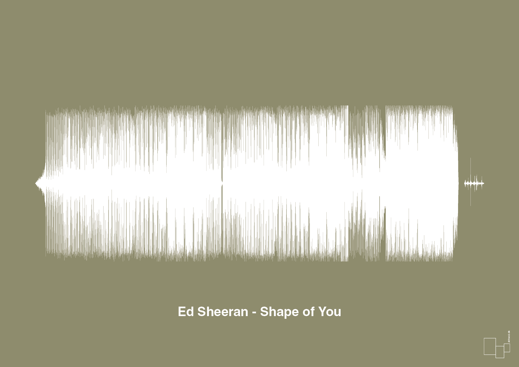plakat: ed sheeran - shape of you - misty forrest-Soundwave-A1two3