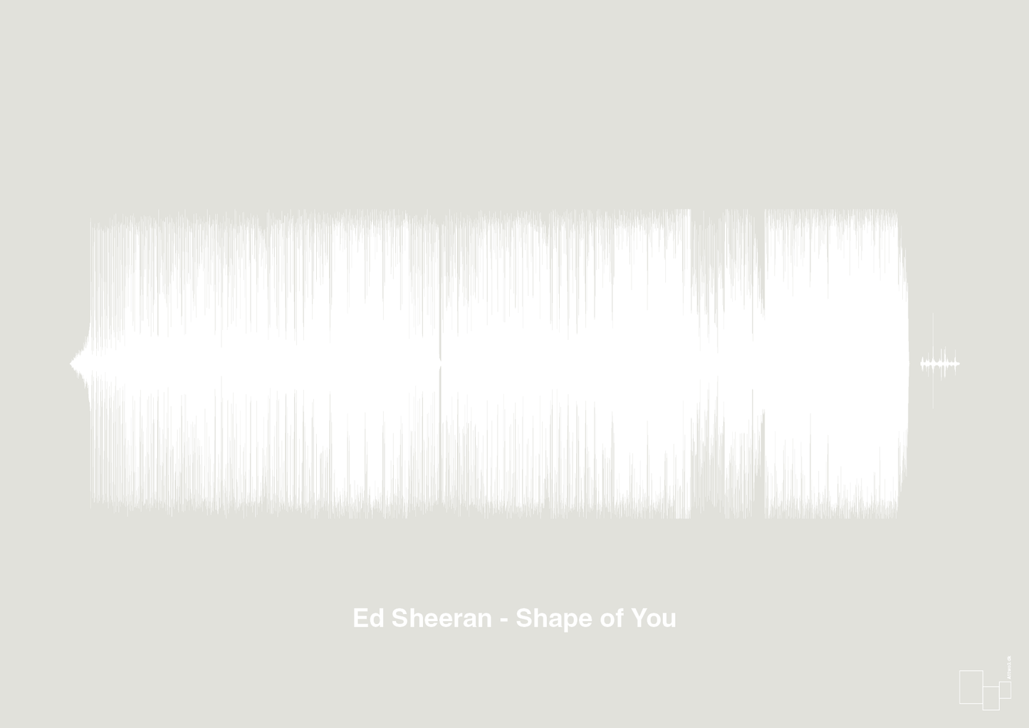 plakat: ed sheeran - shape of you - painters white-Soundwave-A1two3