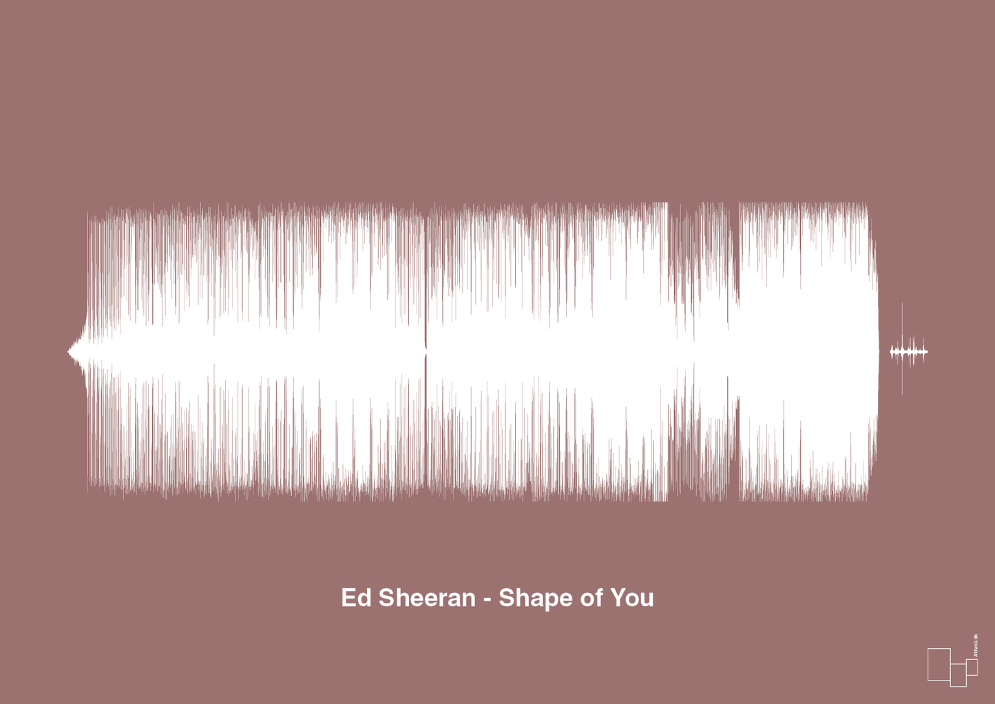 plakat: ed sheeran - shape of you - plum-Soundwave-A1two3
