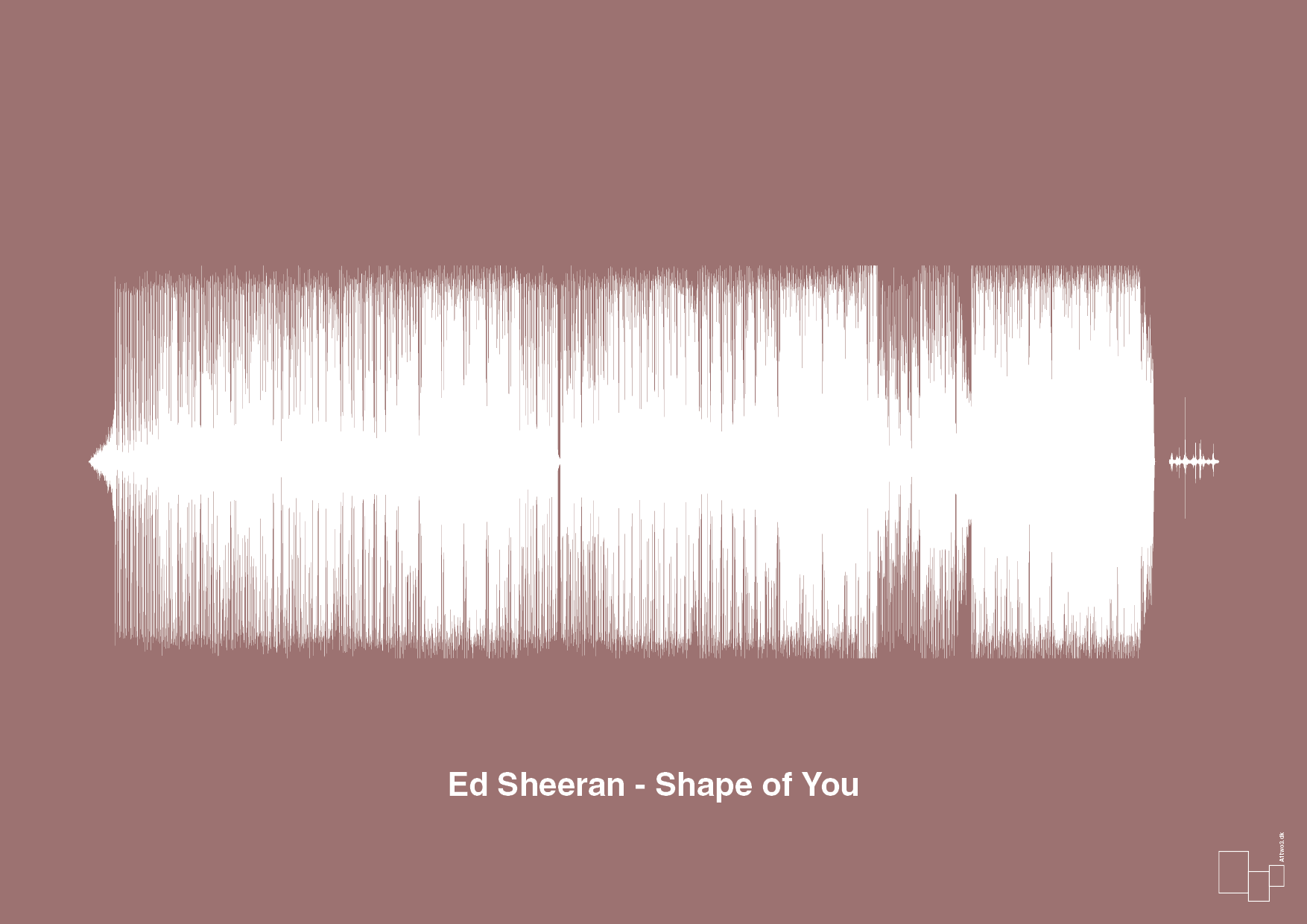 plakat: ed sheeran - shape of you - plum-Soundwave-A1two3