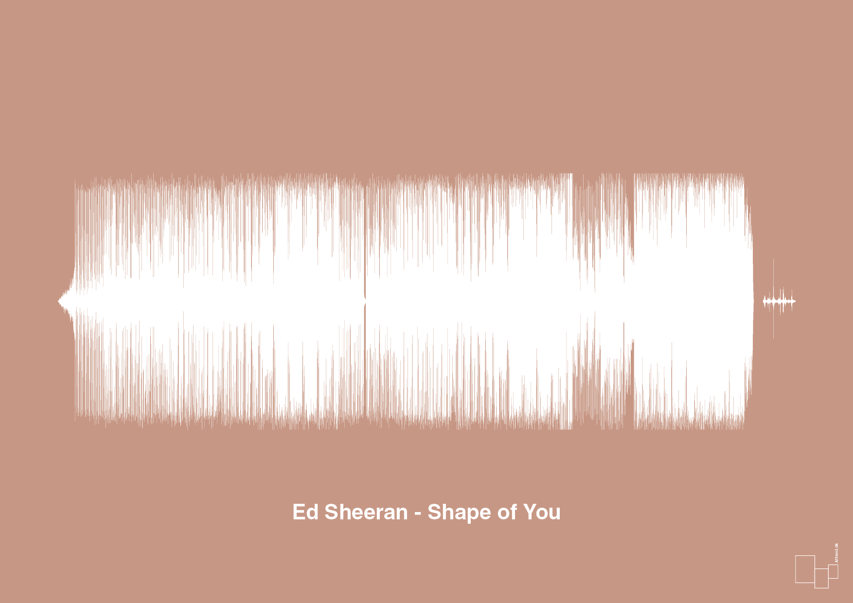 plakat: ed sheeran - shape of you - powder-Soundwave-A1two3