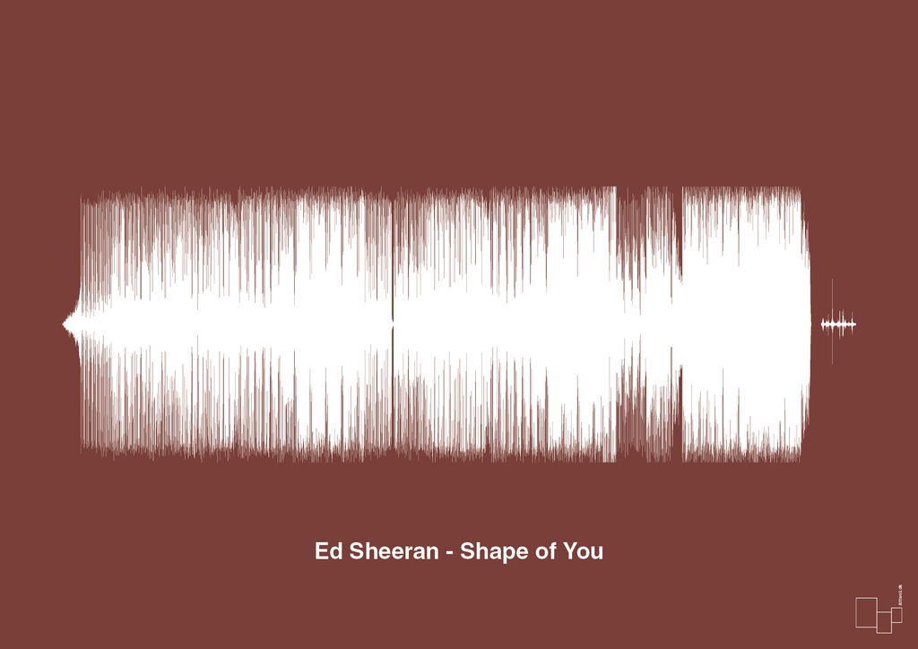 plakat: ed sheeran - shape of you - red pepper-Soundwave-A1two3