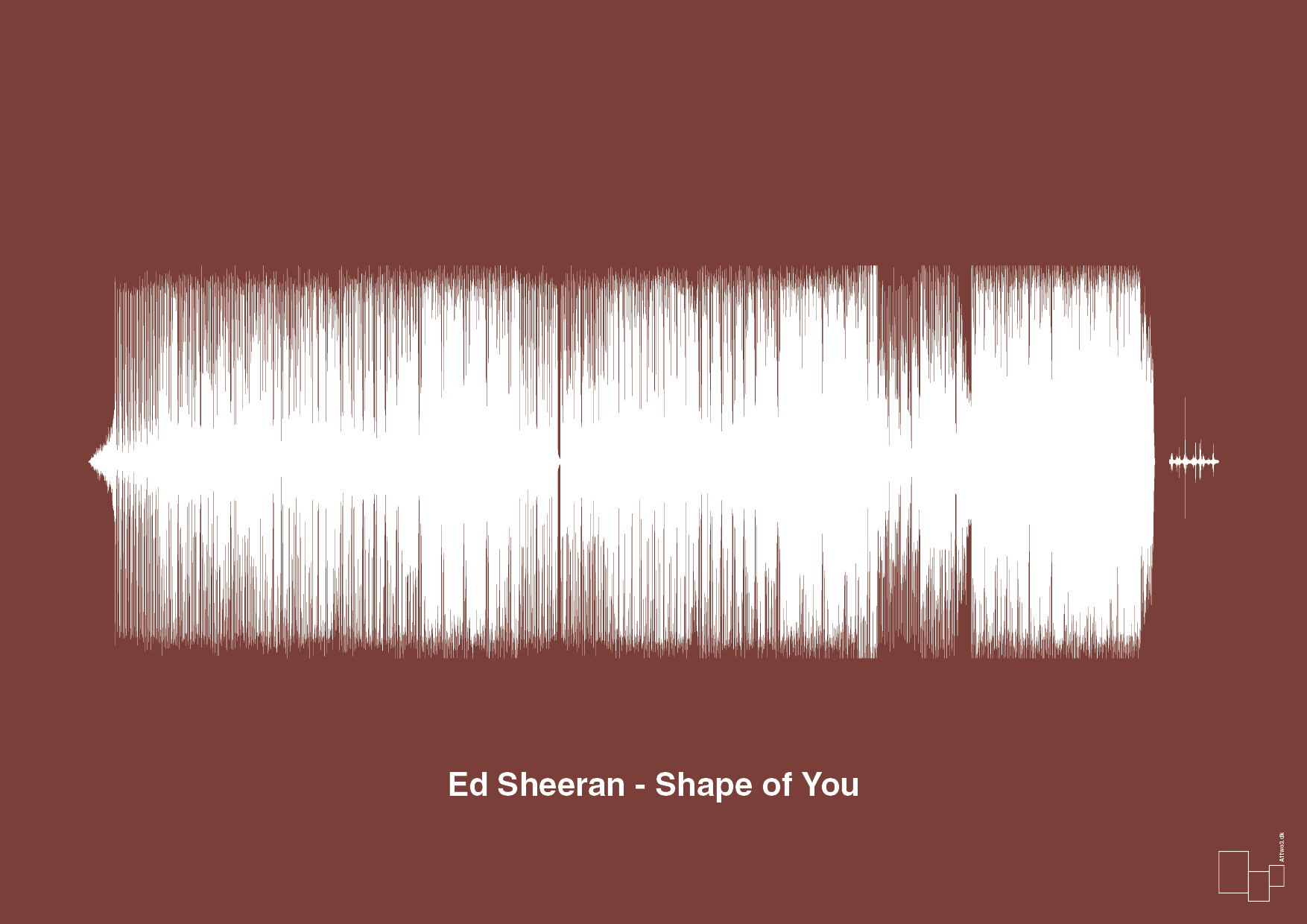 plakat: ed sheeran - shape of you - red pepper-Soundwave-A1two3