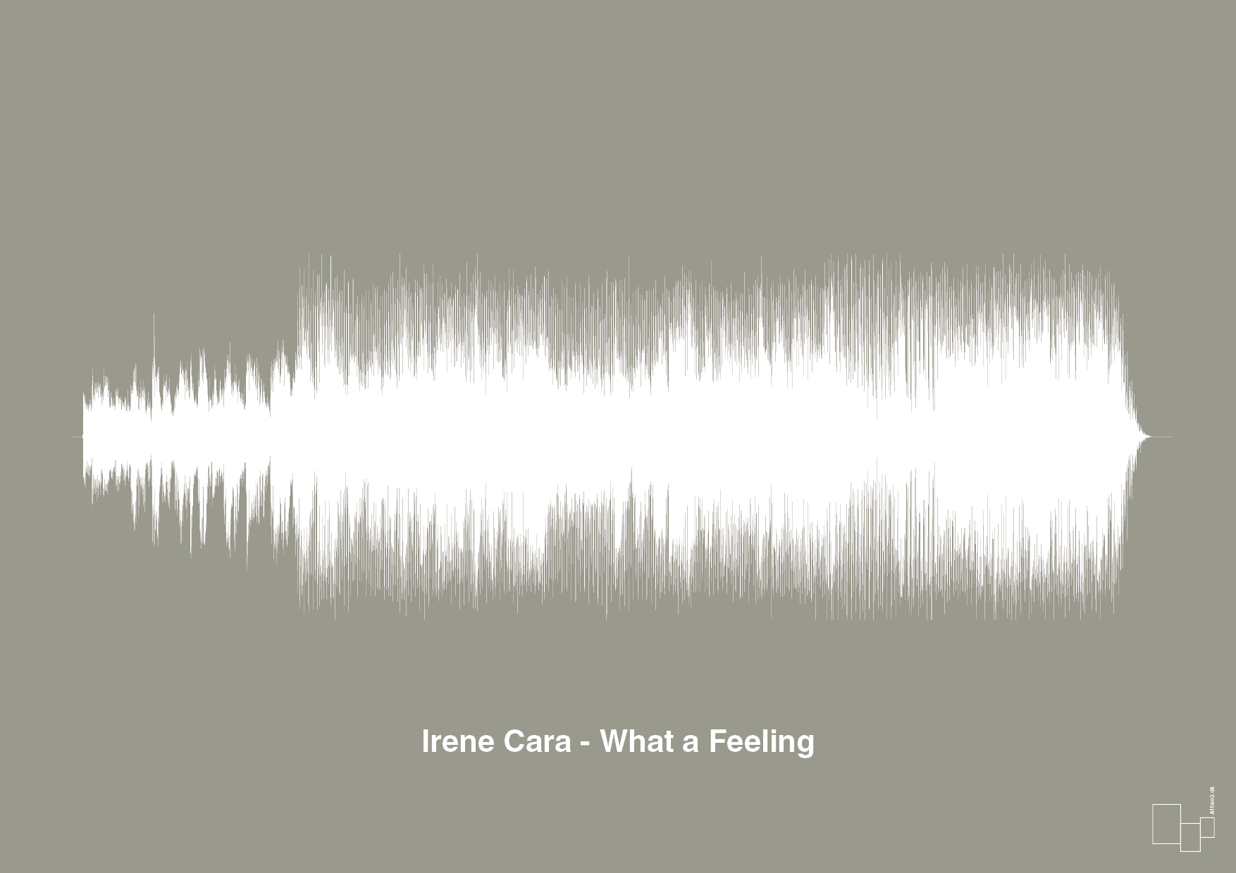 plakat: irene cara - what a feeling - battleship gray-Soundwave-A1two3