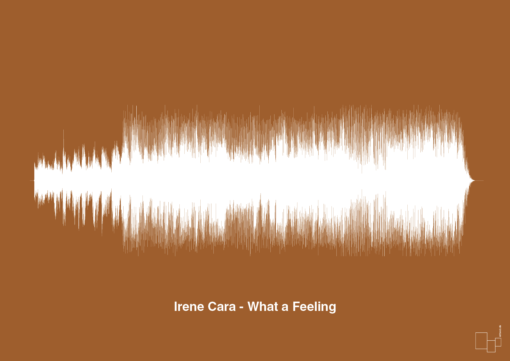 plakat: irene cara - what a feeling - cognac-Soundwave-A1two3