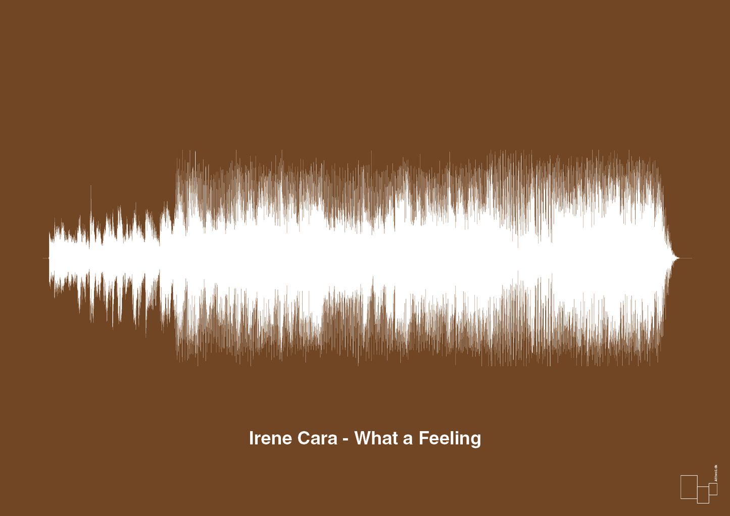 plakat: irene cara - what a feeling - dark brown-Soundwave-A1two3