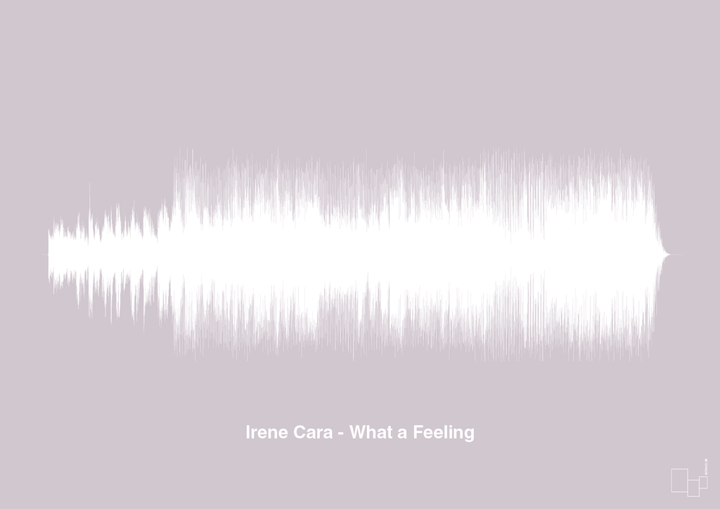 plakat: irene cara - what a feeling - dusty lilac-Soundwave-A1two3