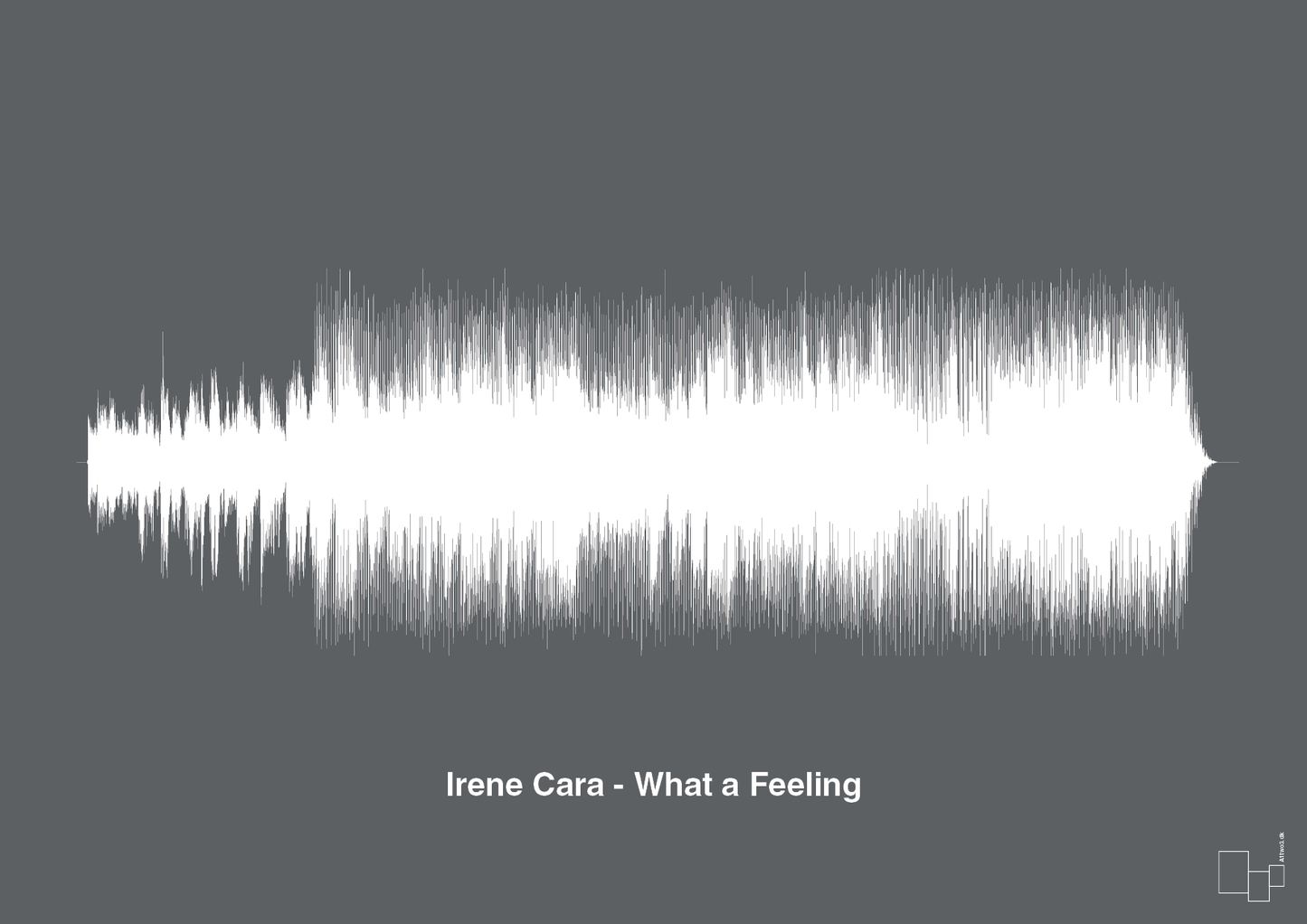 plakat: irene cara - what a feeling - graphic charcoal-Soundwave-A1two3