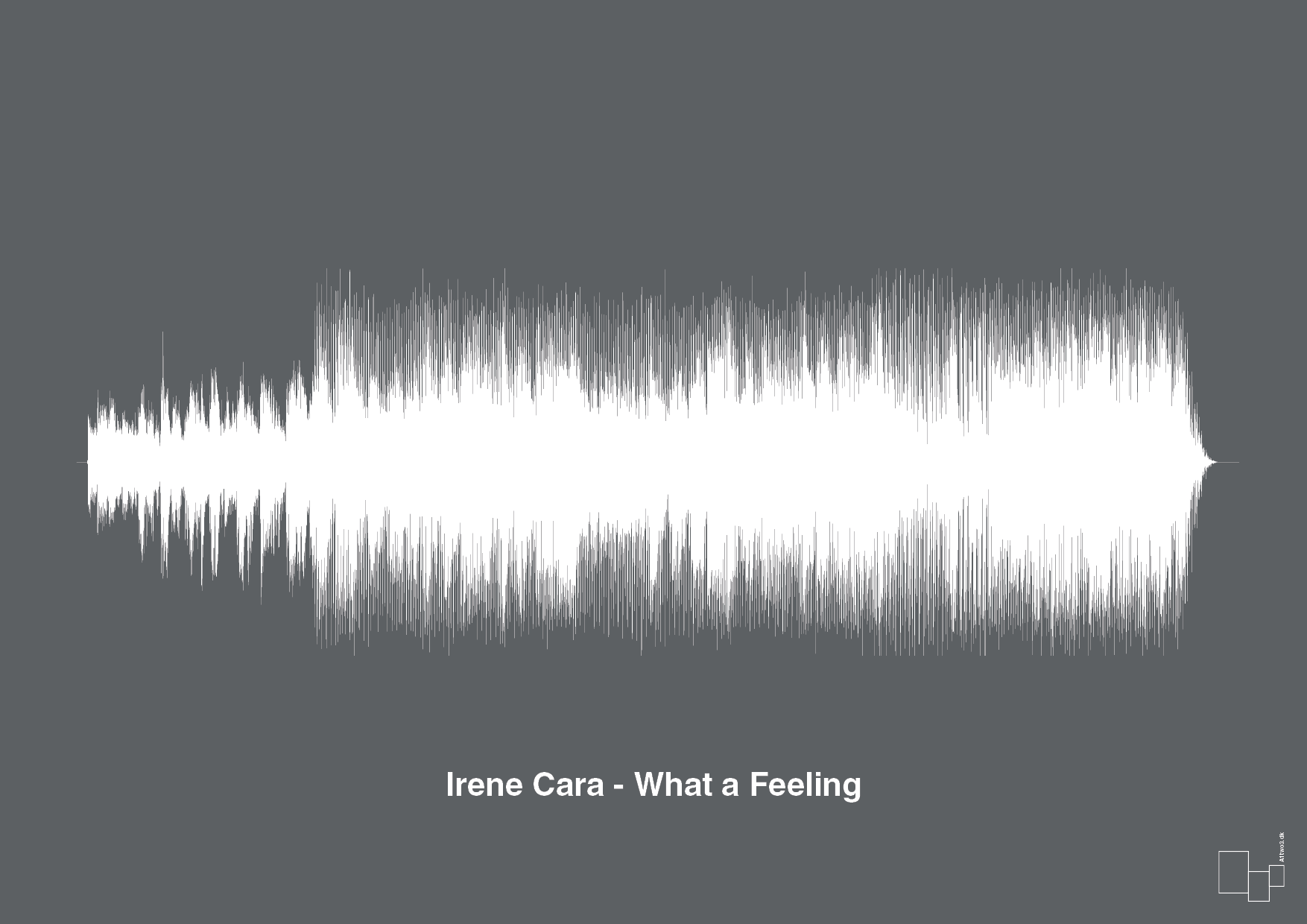 plakat: irene cara - what a feeling - graphic charcoal-Soundwave-A1two3