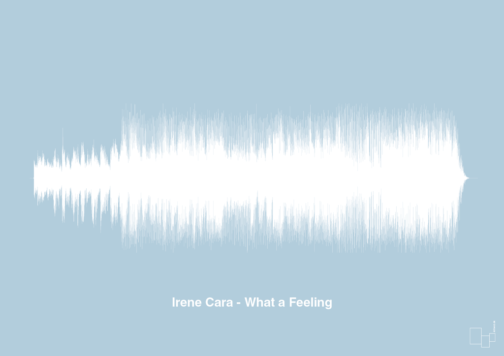 plakat: irene cara - what a feeling - heavenly blue-Soundwave-A1two3