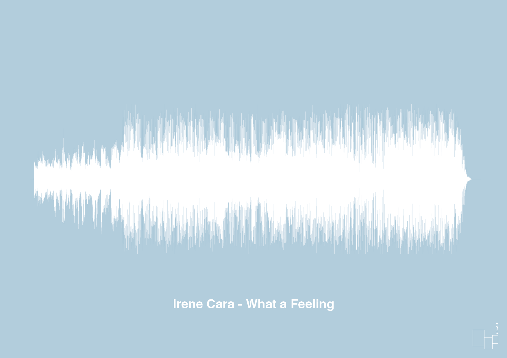 plakat: irene cara - what a feeling - heavenly blue-Soundwave-A1two3