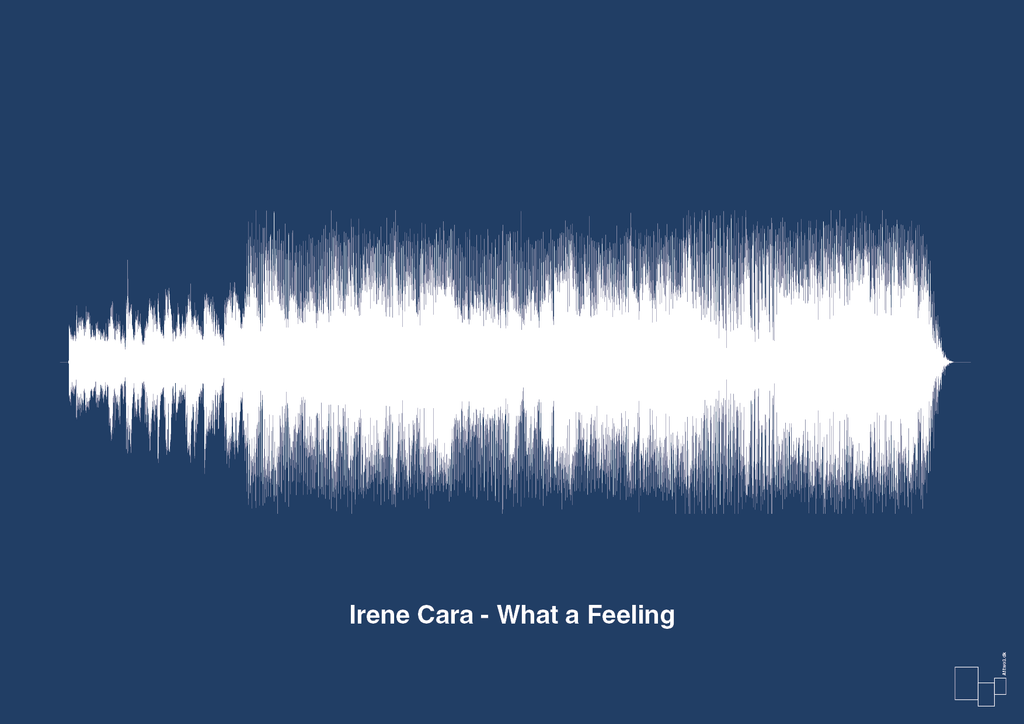 plakat: irene cara - what a feeling - lapis blue-Soundwave-A1two3