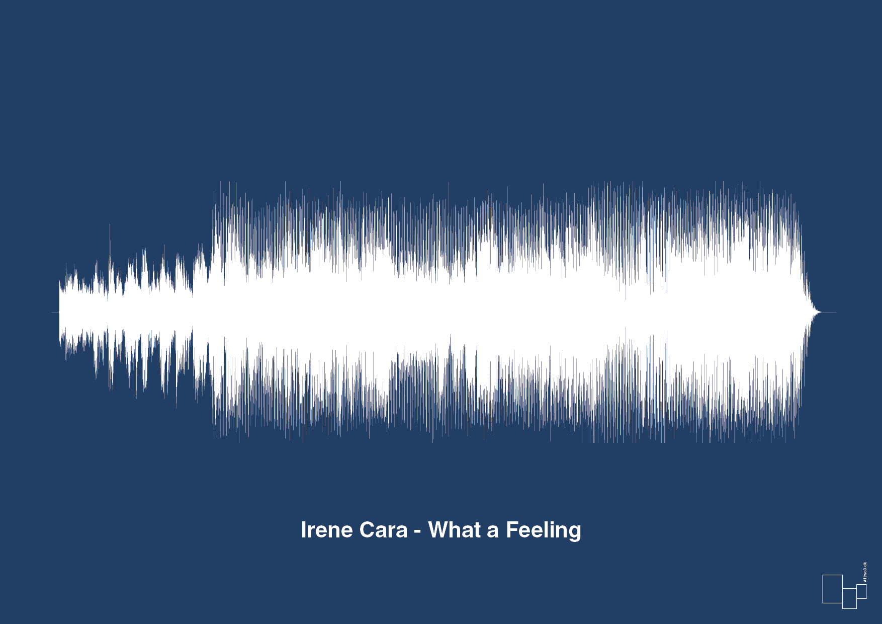 plakat: irene cara - what a feeling - lapis blue-Soundwave-A1two3