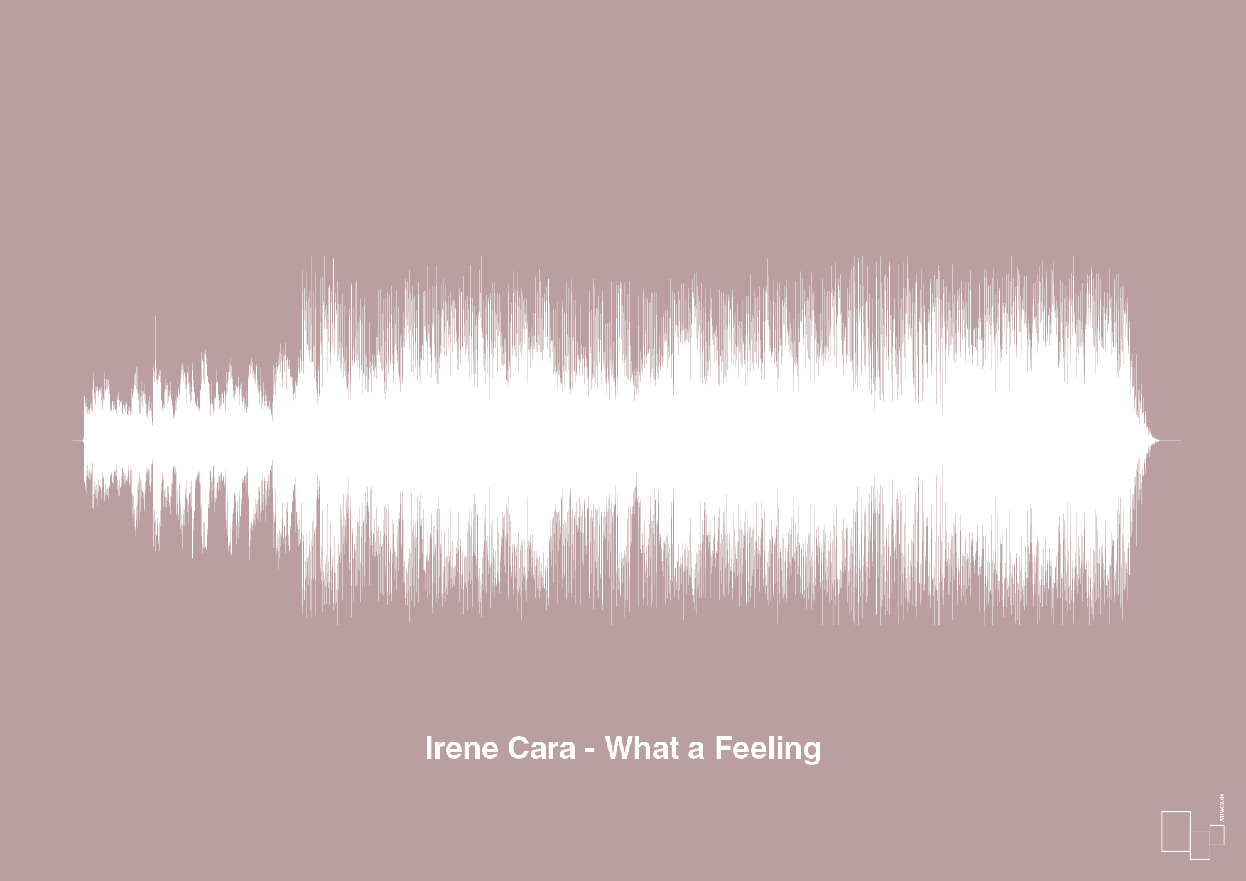 plakat: irene cara - what a feeling - light rose-Soundwave-A1two3