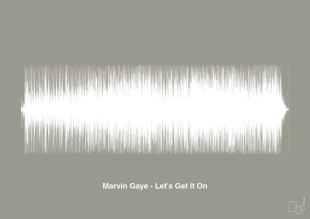 plakat: marvin gaye - let's get it on - battleship gray-Soundwave-A1two3