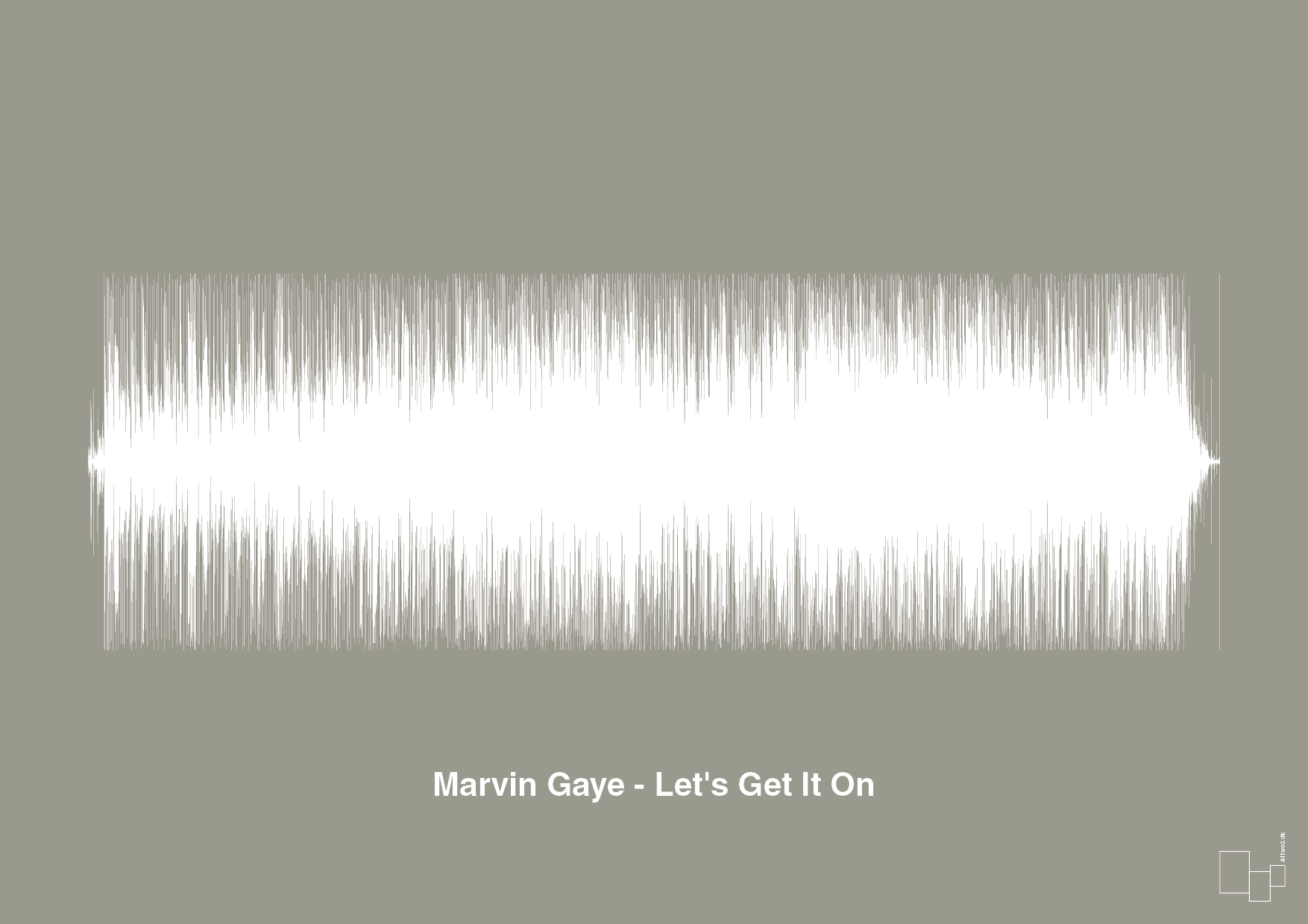 plakat: marvin gaye - let's get it on - battleship gray-Soundwave-A1two3