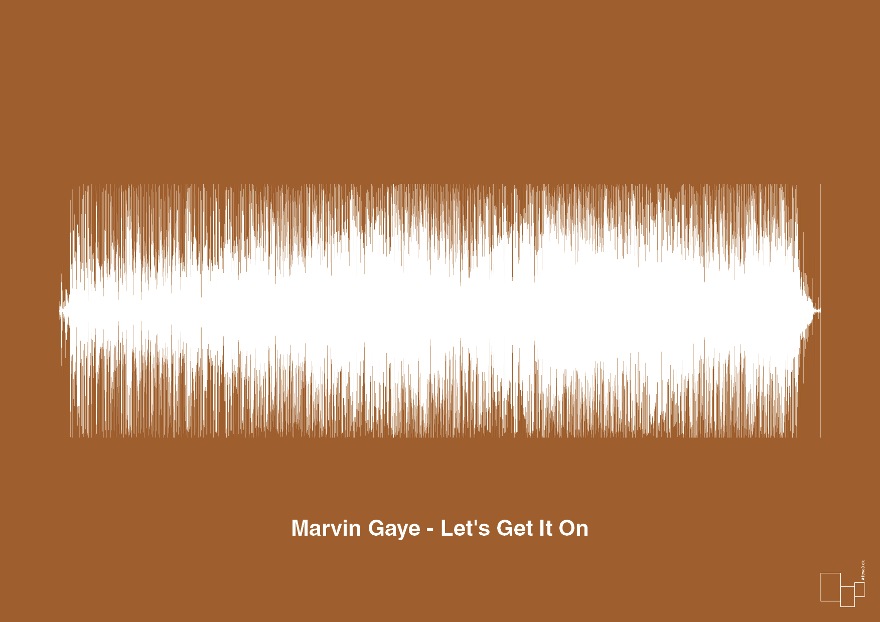 plakat: marvin gaye - let's get it on - cognac-Soundwave-A1two3