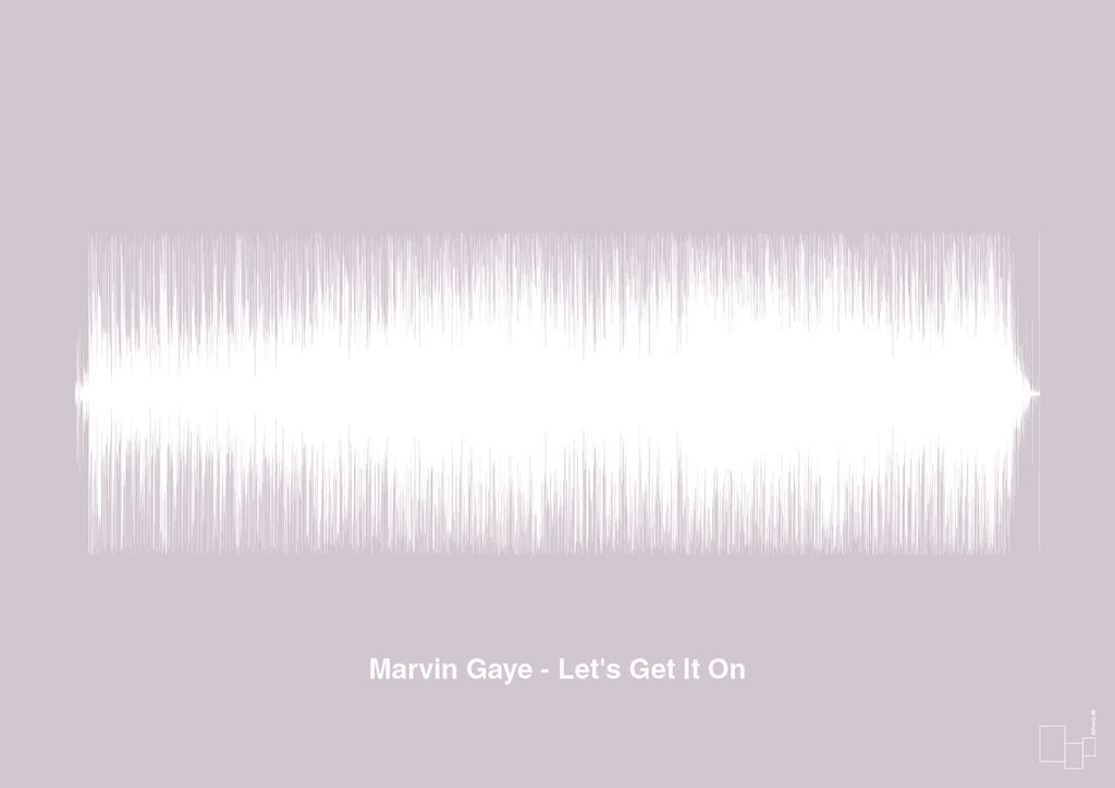 plakat: marvin gaye - let's get it on - dusty lilac-Soundwave-A1two3