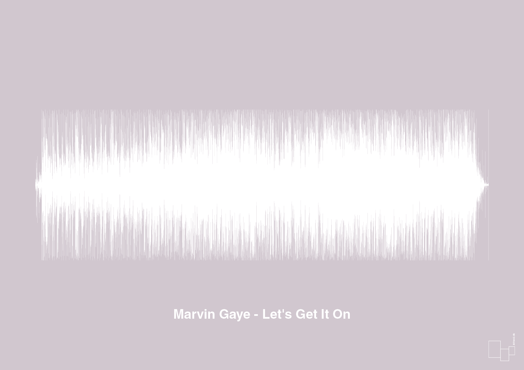 plakat: marvin gaye - let's get it on - dusty lilac-Soundwave-A1two3