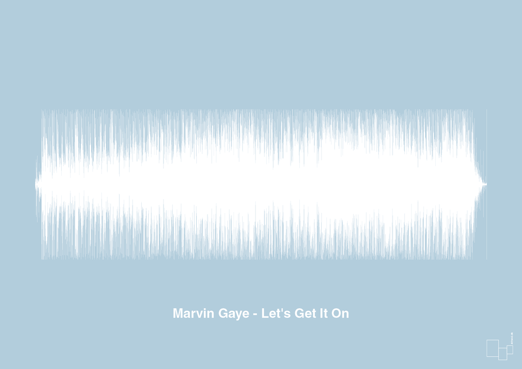 plakat: marvin gaye - let's get it on - heavenly blue-Soundwave-A1two3